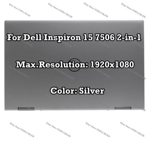 15" Dell Inspiron 15 7506 2-In-1 Fhd Lcd Touch Screen Assembly Display Complete