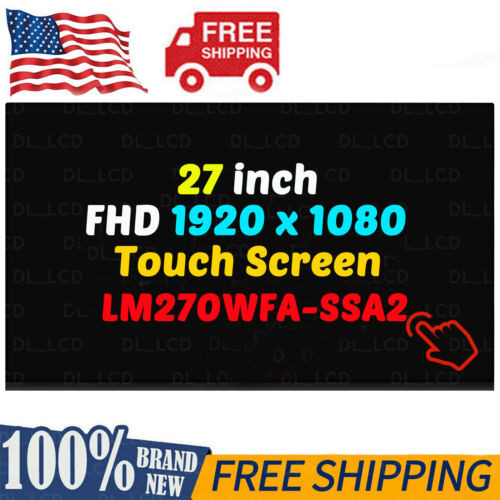 For Hp Aio 27-D 27-D0014 27" Led Lcd Touch Screen Display Panel Fhd 1920×1080