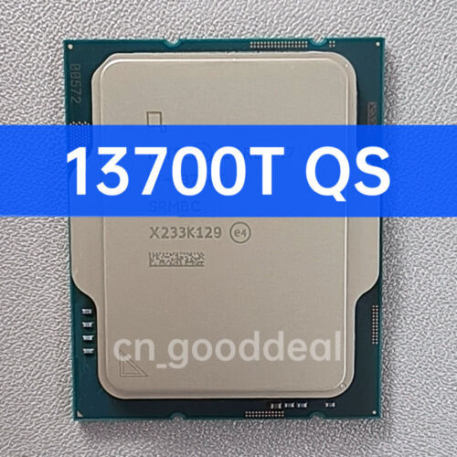 Intel Core I7-13700T Qs Q1Em 1.4Ghz 16C/24T 8P+8E 30Mb Lga1700 Cpu For 700/600