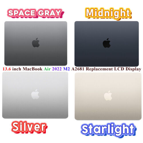 For Apple Macbook Air 13.6In M2 A2681 2022 Replacement Full Lcd Screen Assembly