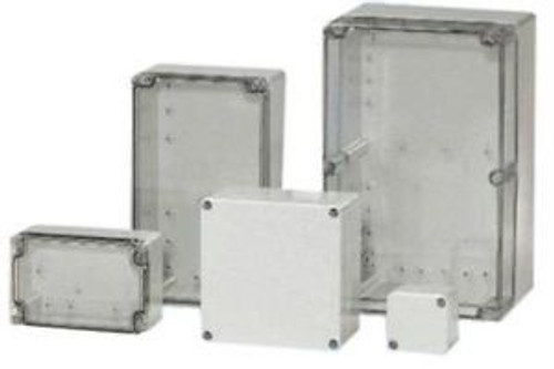 No. 93K7727 Fibox Pc 080806 Enclosure Din Rail Polycarbonate Gray