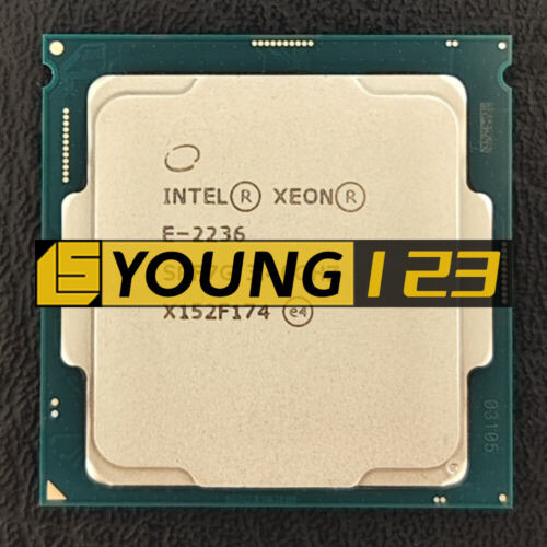 Intel Xeon E-2236 Srf7G 3.4-4.8Ghz 6 Cores 80W Lga1151 Cpu Processor