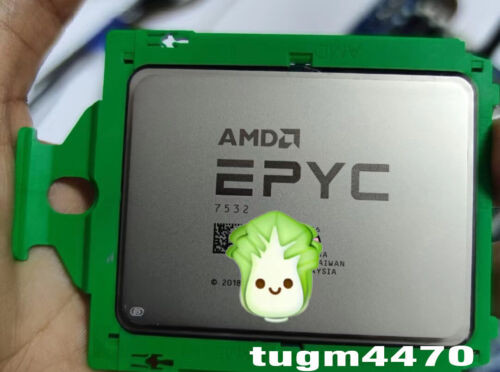 Amd Epyc 7532 Official Version Cpu Processor 32 Cores 64 Ths 2.4-3.3Ghz Sp3