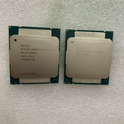 Matching Pair Of Intel Xeon E5-2690 V3 12 Core 3.5Gz 30Mb Server Processor Sr1Xn