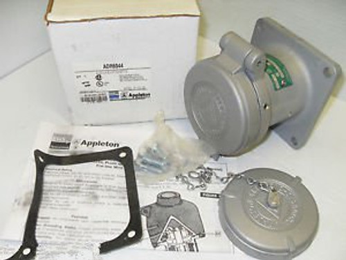 New Appleton Adr6044 60-Amp Pin&Sleeve Receptacle 60A 600V 4W 4P Acp6044Bc