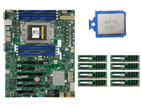 Amd Epyc 7D12 Cpu + Supermicro H11Ssl-C + 2133P Ram Multiple Options