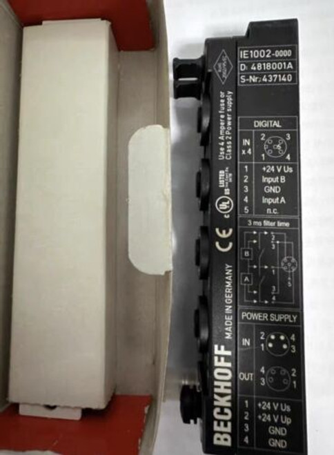 1Pc New Beckhoff Module  Ie1002 By Fedex/Dhl Fast Delivery