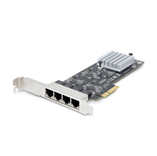 Startech.Com 4-Port 2.5Gbps Nbase-T Pcie Network Card, Intel I225-V, Quad-Port C