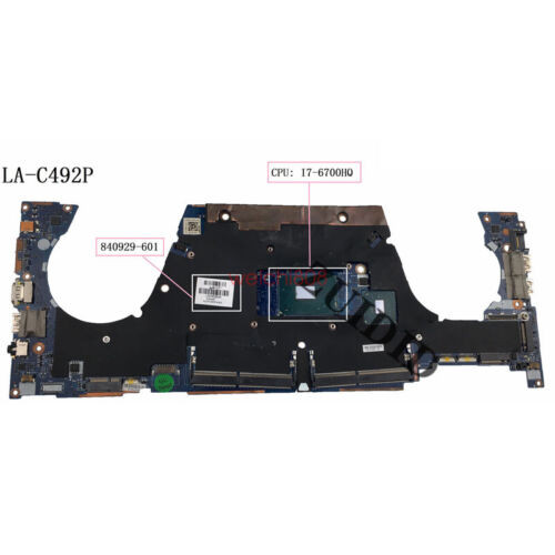 For Hp Zbook15 G3 Laptop Motherboard 840929-001 840929-501 La-C401P I7-6700Hq