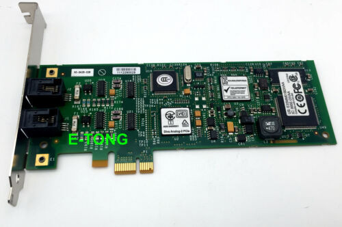 Dialogic Diva Analog-2 Media Board, Pcie  Fax (V.34) 30-0138-01