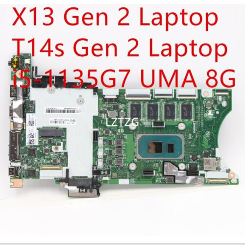 Motherboard For Lenovo Thinkpad X13 Gen 2/T14S Gen 2 I5-1135G7 Uma 8G 5B21C15888