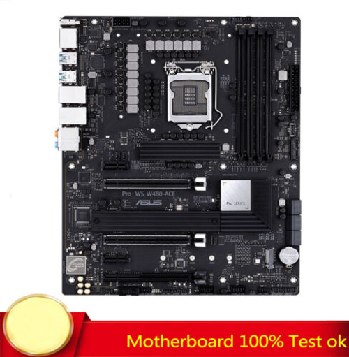 100% Testeded For Asus Pro Ws W480-Ace Motherboard Supports I9-10900K W-1290P 64Gb