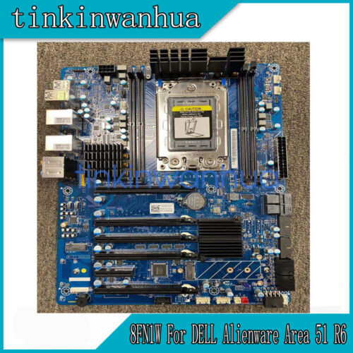 8Fn1W Gaming System Motherboard X399 Tr4 Ddr4 Atx For Dell Alienware Area-51 R6