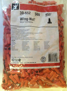 IDEAL TOOLS 30-652 Wing-Nut 452 Wire Connector, Red (Bag of 500)