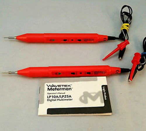 Wavetek Meterman Logic Probe LP25A 20mhz Digital Multimeter LOT2 Operator Manual