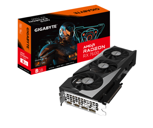 Gigabyte Radeon Rx 7600 Gaming Oc 8Gb Video Card Gddr6 Pci Express 4.0 X16