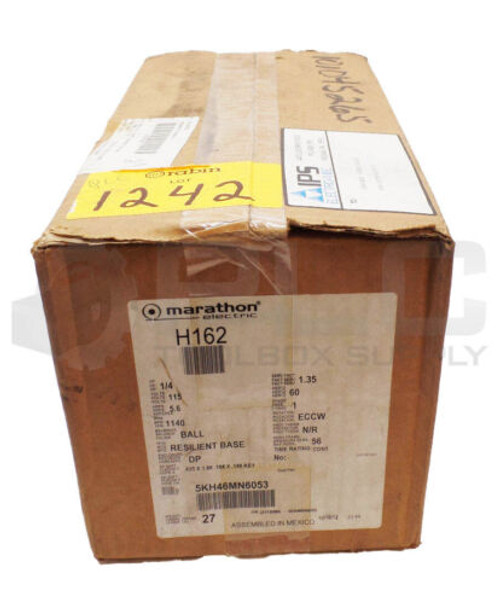 Sealed New Marathon Electric 5Kh46Mn6053 Motor 1/4Hp 1140Rpm Fr:56 115V 5.6A