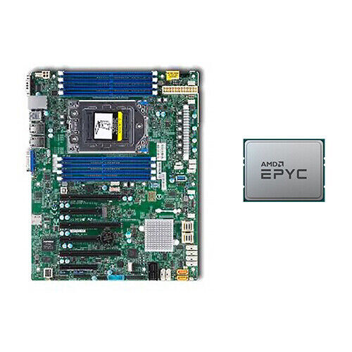 Supermicro H11Ssl-Nc Motherboard + Amd Epyc 7302P Cpu 16 Core 3.0Ghz~3.3Ghz 155W
