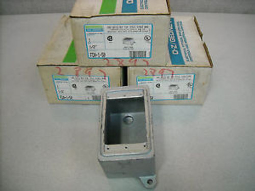 O-Z GEDNEY, FDA-1-50, Cast Device Box FDA Style, Single Gang, Lot of 3