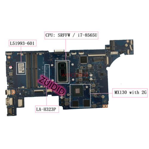 L51993-601 For Hp 15-Dw 15S-Du 15S-Dr Laptop Motherboard L51993-001 I7-8565U