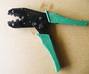 Greenlee Ratcheting Crimper, Set up with Die # 45507 for 22 thru 8 AWG non-insul