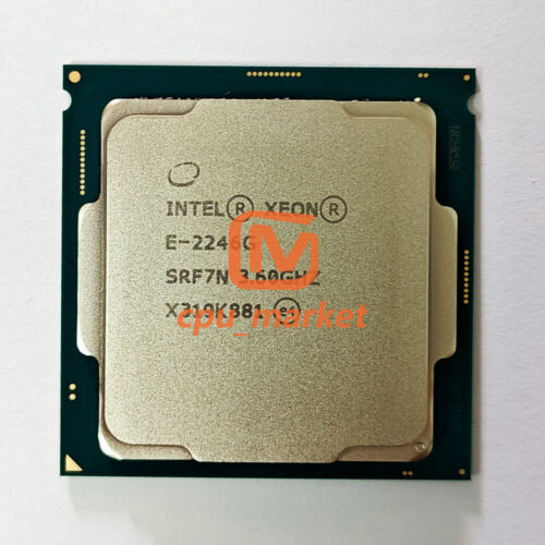 Intel Xeon E-2246G Srf7N 3.6-4.8Ghz 6Cores 12Mb 80W Lga1151 Cpu Processor
