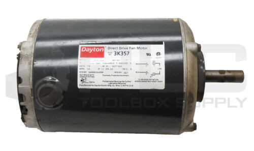 New Dayton 3K357 Direct Drive Fan Motor 1/2 Hp 1725Rpm Fr:56 115V 60Hz