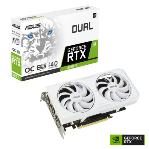 Asus Dual Rtx 3060Ti O8Gd6X White Hdmi Dp3 8G D6X 3 Years (90Yv0Ip2-M0Na00)