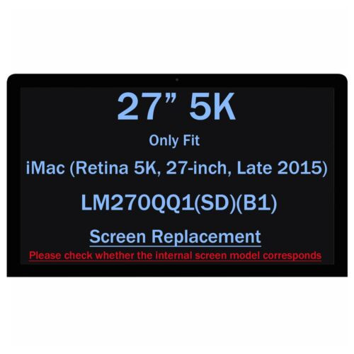 Lm270Qq1-Sdb1 27" 5K For Imac A1419 Late 2015 Ips Lcd Led  Display Screen Panel