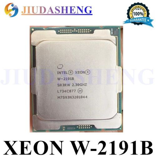 Intel Xeon W-2191B Sr3Rw 2.3 Ghz 18 Core 36 Ths Lga 2066 Cpu Processor