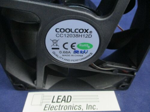 Qty60 Brand New Cool-Cox Cc12038H12D-2-Wire 12-Volt/Dc 120Mm X 38Mm