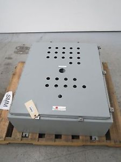 HOFFMAN A-36H30DLP WALL-MOUNT STEEL 36X30X12 IN ELECTRICAL ENCLOSURE B329761