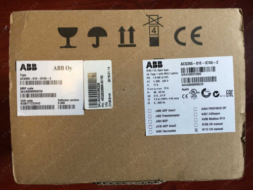 1Pcs New Acs355-01E-07A5-2 Acs355 1.5Kw 220V