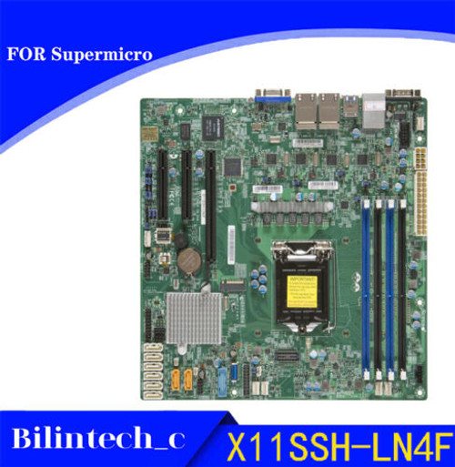 For Supermicro X11Ssh-Ln4F Motherboard Lga1151 64Gb Vga C236 Ddr4 M-Atx Compact