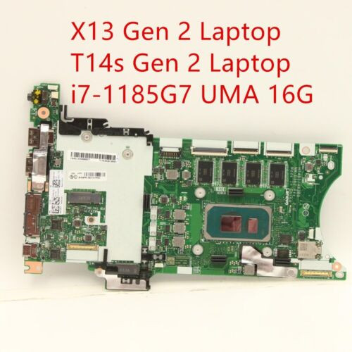 For Lenovo Thinkpad X13 Gen 2/T14S Gen 2 Mainboard I7-1185G7 Uma 16G 5B21H19942