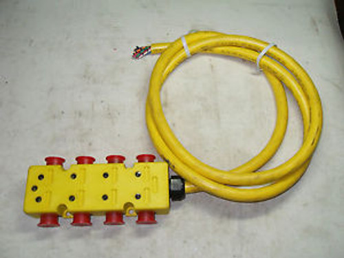 (D13) 1 USED LUMBERG ZLU 8/L-30-624/XX DISTRIBUTION BOX 8 PORT 3 PIN