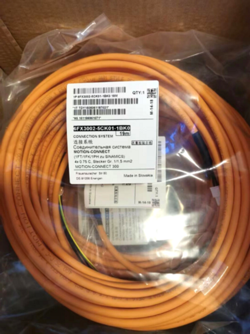 New Siemens Servo Cable 6Fx3002-5Ck01-1Bk0 19M