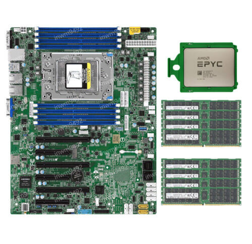 Supermicro H11Ssl-I + Amd Epyc Cpu + 8Gb  4 ~ 32Gb  8 Ram Optional Combination