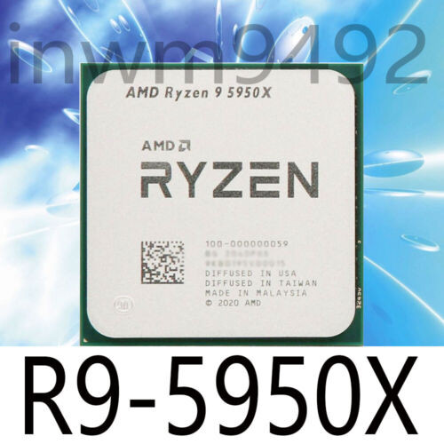 Amd Ryzen 9 5950X R9-5950X 3.4-4.9Ghz 16Core 32Thr 105W Socket Am4 Cpu Processor