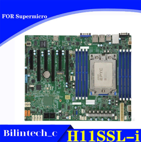 For Supermicro H11Ssl-I Single Lga 1356 Server Motherboard 128Gb Ddr4 Test Ok