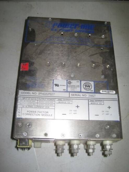 Power One Power Supply Model #Spf4E2E2Ps257 100/120Vac 50-60Hz. 28V. 27A.