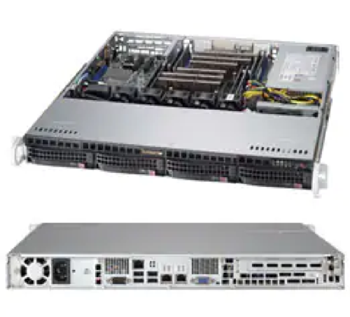 Supermicro Cse-813Mftqc-505Cb 1U Chassis W/ 500W And Sas3 Backplane