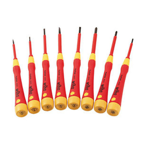 Wiha (8-PC) Insulated Precision Slotted & Phillips Screwdriver Set, 32088