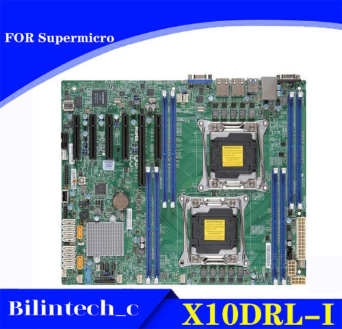 For Supermicro X10Drl-I 2011-3 Server Motherboard X10Drl-I X99 C612 Test Ok