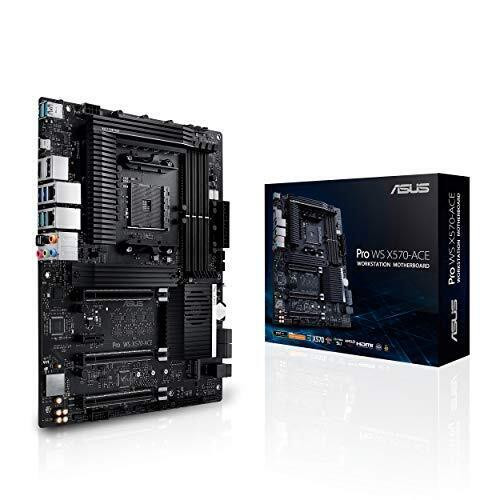 Amd Am4 Pro Ws X570-Ace Atx Workstation Motherboard With 3 Pcie 4.0 X16, Dual