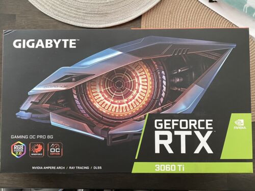 Gigabyte Nvidia Geforce Rtx 3060 Ti Gaming Oc 8G Gddr6 Pci Express 4.0 Gpu Card