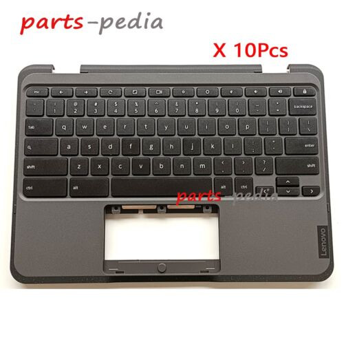 10Pcs 5M11C94699 For Lenovo Chromebook 300E 3Rd Gen Palmrest Us Keyboard Bezel