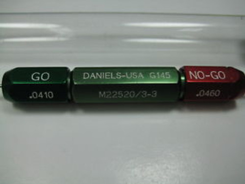 NEW DANIELS DMC G145 GO NO GO GAGE M22520/3-3 FOR CRIMPER M22520/7-01 TOOL