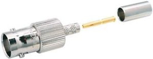 Amphenol Connex 112513 Rf/Coaxial, Bnc Jack, Str, 50 Ohm, Crimp