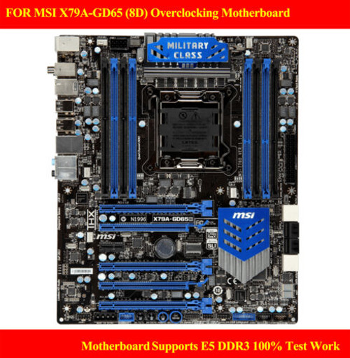 100% Testeded For Msi X79A-Gd65 (8D) Overclocking Motherboard Supports E5 128Gb